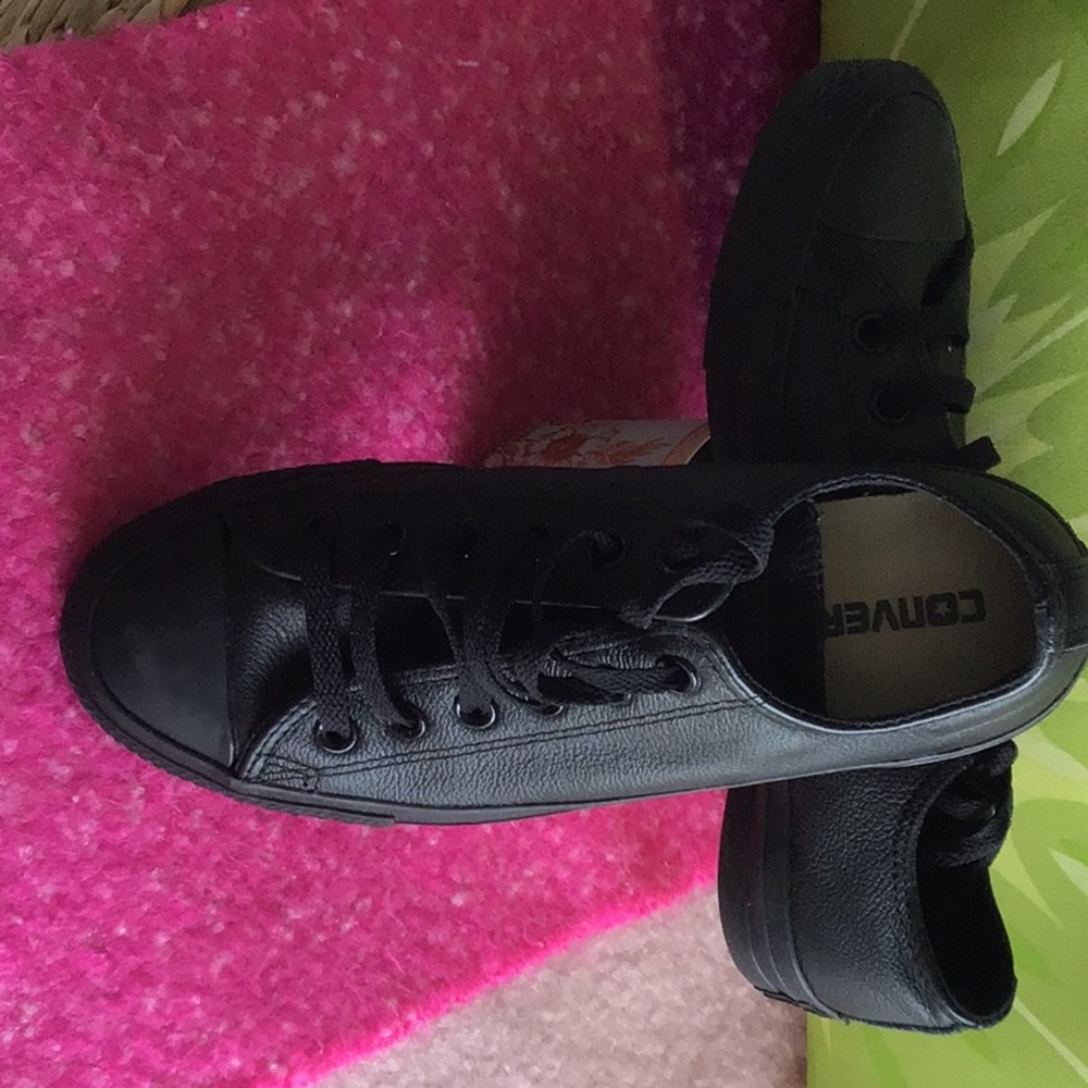 Converse All Star Black Leather Sneakers